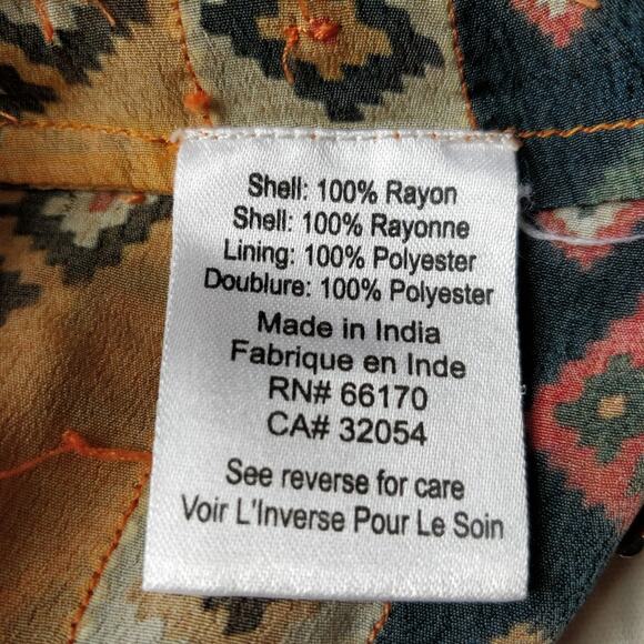 ANTHROPOLOGIE TANVI KEDIA Sumana Boho Printed Tassel Short Dress XS - Picture 6 of 8